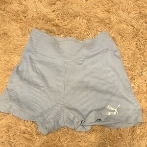 Puma Sky Blue Athletic Shorts and Top